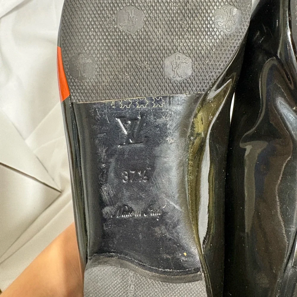 Louis Vuitton Limited Edition Stephen Sprouse Black/Orange Graffiti Flats
